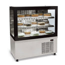 Balcão Refrigerado BRX-100 Aço Escovado Conservex Linha Black Box Vidros Temperados 1.00m