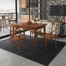 Mesa Colors em Madeira Maciça Retangular 4 Lugares - 120 x 80cm