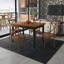 Mesa Colors em Madeira Maciça Retangular 4 Lugares - 120 x 80cm