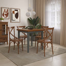 Mesa em Madeira Maciça Quadrada 4 Lugares - 80 x 80cm