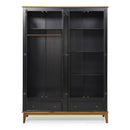 Conjunto Guarda-Roupa Rústico 4 P e 2 G e Cômoda 4 G + 1 P