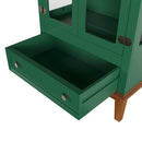 Conjunto Cristaleira 2 P e 1 G com Balcão 4 P de madeira maciça e MDF