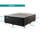 Cama Box com Colchão King Size Ecoflex Vivaz - 193x203x55cm