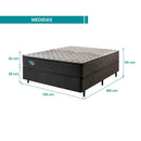 Cama Box com Colchão Casal Ecoflex Vivaz  - 138x188X55cm