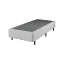 Base Para Cama Box Solteiro Ecoflex Prata - 88x188x25cm