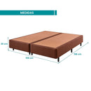 Base Para Cama Box Queen Size Ecoflex Marrom - 158x198x25cm