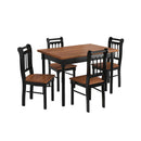 Conjunto sala de jantar com mesa e 4 cadeiras em Madeira maciça