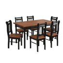 Conjunto sala de jantar com mesa e 6 cadeiras em Madeira maciça
