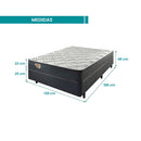 Cama Box com Colchão Casal Ecoflex Adapto - 138x188X48cm
