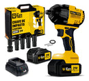 Chave De Impacto A Bateria 21v Furadeira Parafusadeira 650nm Com Acessorios E Maleta The Black Tools