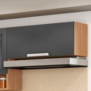 Armário Aéreo 1 Porta MDF Puxadores em ABS New Porto Itatiaia