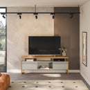 Rack para TV até 70" 2 Portas de Correr MDP e MDF Esmeralda Linea Brasil