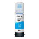 Refil Tanque de Tinta Epson Ciano T504 até 6.000 Páginas