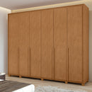 Guarda-Roupa Casal 6 Portas Bater 8 Gavetas MDF Lopas Imperatore Roupeiro