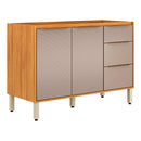 Balcão sem Tampo 2 Portas 3 Gavetas 120cm Plena Demóbile