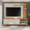 Estante Home para TV até 70" 3 Portas MDP MDF Napoli Linea Brasil