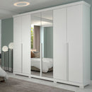 Guarda-Roupa Casal 6 Portas Bater 6 Gavetas MDF Guarapari Panan Roupeiro