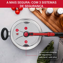 Panela de Pressão Clock Alumínio Polida 4,5L Eco