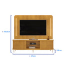 Rank com Painel para TVs até 75" MDF 2 Portas Atlas DJ Móveis