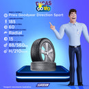 Pneu Goodyear Direction Sport Aro 15 185/60R15 88H Assimétrico Radial