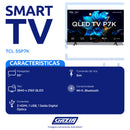 Smart TV TCL QLED 55" 4K Comando de Voz 55P7K