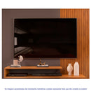 Painel para TV até 50" com 2 Prateleiras e Nicho MDF MDP DJ Móveis Nando