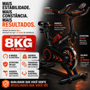 Bicicleta Ergométrica Spinning ITS Fitness Q5 com Roda de Inércia 8 kg e 6 Níveis de Resistencia