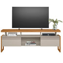 Rack para TV até 70" 2 Portas de Correr MDP e MDF Esmeralda Linea Brasil