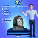 Pneu Goodyear Direction SUV 2 Aro 17 265/65R17 112H Assimétrico Radial