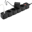 Filtro de Linha 4 Tomadas e 2 Portas Intelbras EPE 204 USB PT+