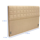 Cabeceira Casal 140cm Suede Roma Gazin