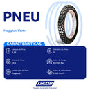 Pneu de Moto Maggion Viper Aro 17 110/90-17 60T TT- Traseiro