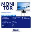 Monitor Philips W-LED 27" Widescreen Full HD HDMI VGA 271V8LAB