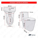 Vaso Sanitário Monobloco Completo – Caixa Acoplada Privada Nexum Vab0026 Tubrax