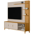 Estante Home para TV até 70" 3 Portas MDP MDF Napoli Linea Brasil