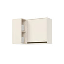 Armário Aéreo de Canto 1 Porta com Nichos em MDF Connect Henn