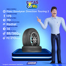 Pneu Goodyear Direction Touring 2 Aro 14 185/70R14 88H Assimétrico Radial