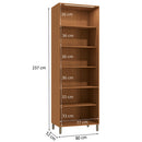 Cristaleira 4 Portas Com Vidro Kappesberg Maxxi