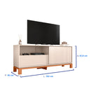 Rack para TV até 55" 01 Porta 01 Gaveta Mondrian Caemmun