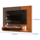 Painel para TV até 50" com 2 Prateleiras e Nicho MDF MDP DJ Móveis Nando