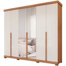 Guarda-Roupa Casal 6 Portas Bater 6 Gavetas MDF Guarapari Panan Roupeiro