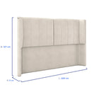 Cabeceira King 195cm Estofada Paris Fabone