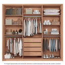 Guarda-Roupa Casal 6 Portas Bater 4 Gavetas Genova Santos Adira