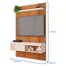 Painel para TV até 45" com Porta Deslizante Jade Caemmun