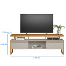 Rack para TV até 70" 2 Portas de Correr MDP e MDF Esmeralda Linea Brasil