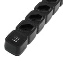 Filtro de Linha 4 Tomadas e 2 Portas Intelbras EPE 204 USB PT+
