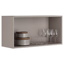 Armário Aéreo 80cm 1 Porta MDF Puxador de Alumínio Essence Itatiaia