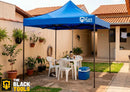 Tenda Sanfonada Gazebo 2x2m Uv Altura Ajustável Bolsa The Black Tools BTG200M azul