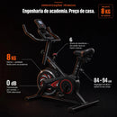 Bicicleta Ergométrica Spinning ITS Fitness Q5 com Roda de Inércia 8 kg e 6 Níveis de Resistencia