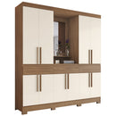 Guarda-Roupa Casal 10 Portas 3 Gavetas Capela B374 Henn Roupeiro